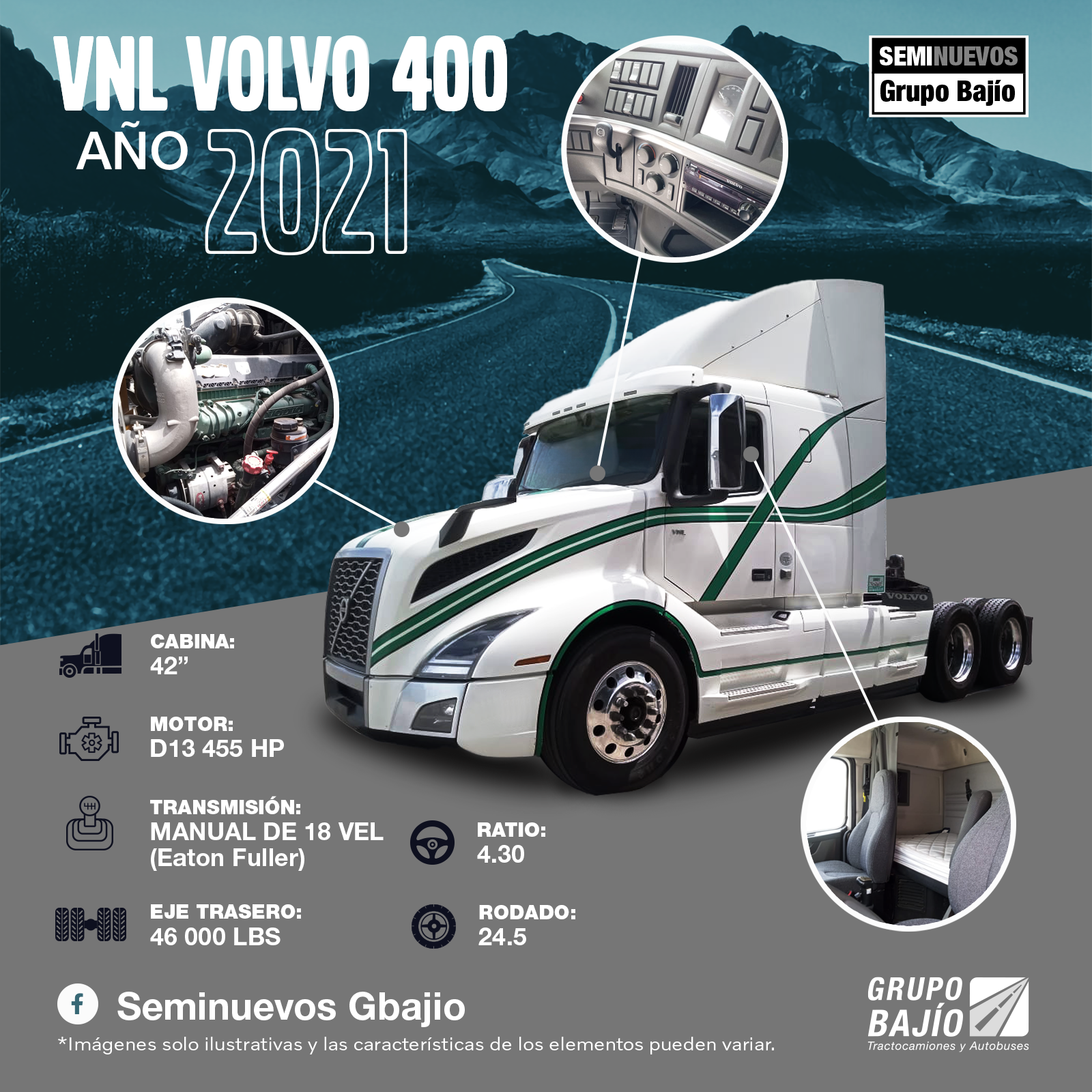 Volvo 400 VNL 2021