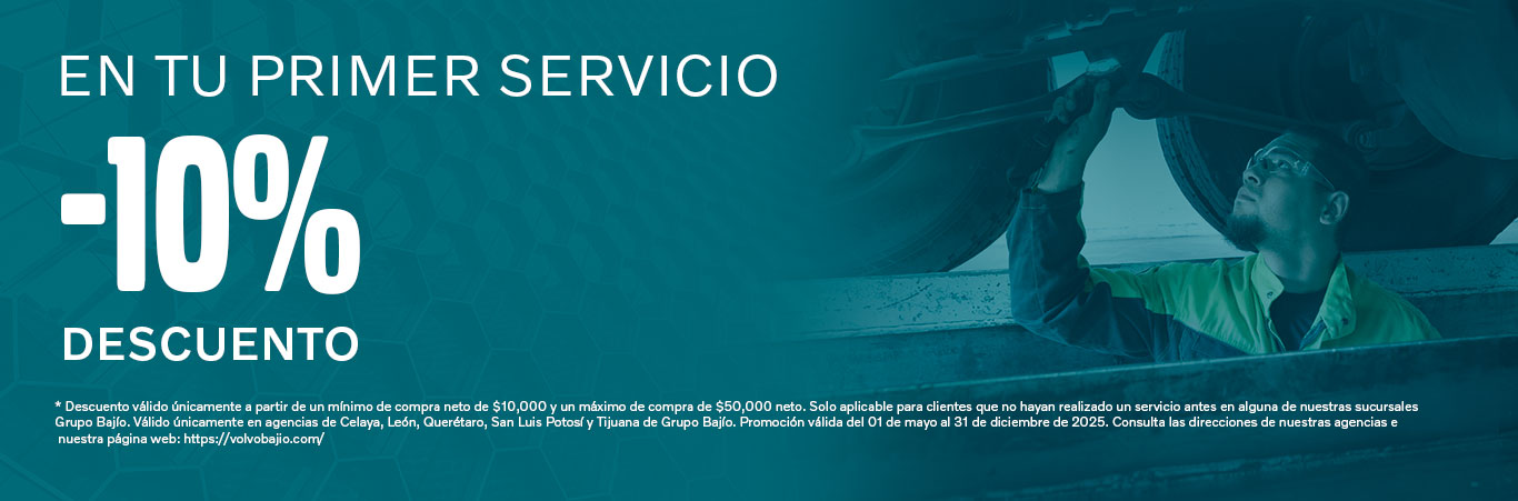 Cupón 10% descuento en taller para Kenworth, International, Mack, Frieghtliner y Volvo